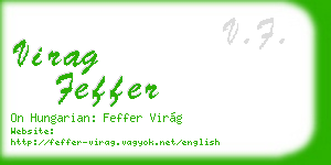 virag feffer business card